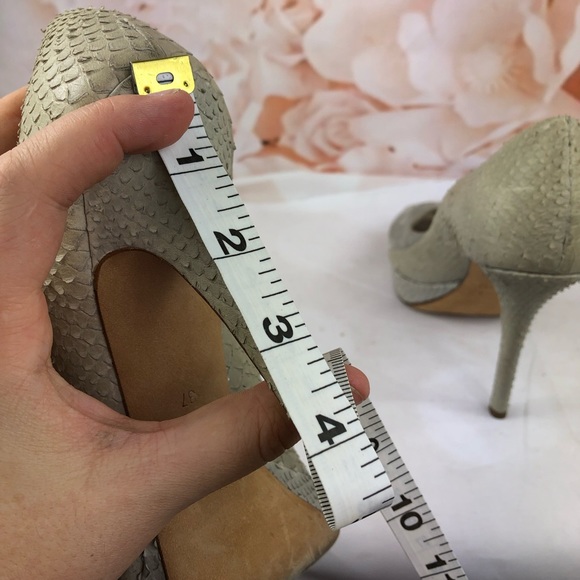 Christian Dior beige heels snakeskin leather 7 - Picture 8 of 8